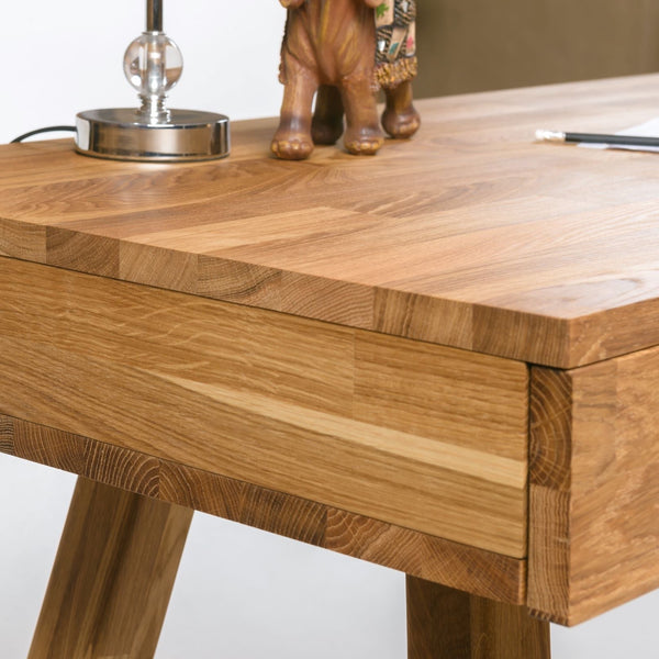 NordicStory Mesa Oficina Escritorio de Madera Maciza Roble Nordico 
