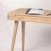 NordicStory Mesa escritorio Escandi 110 x 43 x 75 cm. madera maciza roble escandinavo 