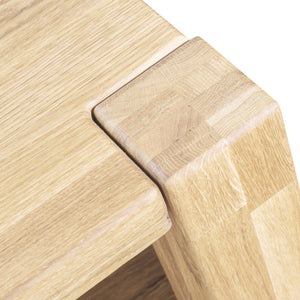 NordicStory Mesita De Noche De Madera Maciza  De Roble Dormitorio Escandinavo Nordico