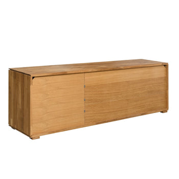 NordicStory Mueble de TV de madera maciza de roble aparador para salon nordico