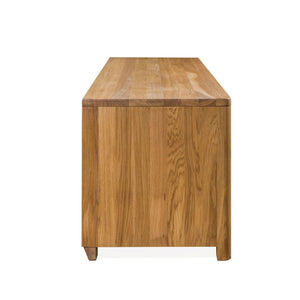 NordicStory Mueble de TV Elsa 160 x 44 x 47 cm. Madera Maciza Roble