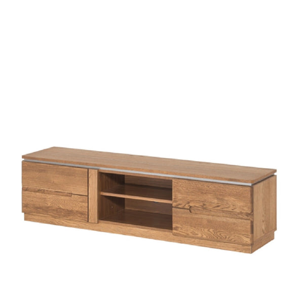 NordicStory Mueble de TV de madera de roble