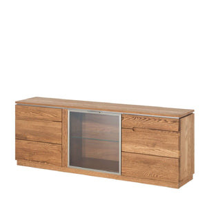 LoftStory Comoda o Mueble de TV de madera de roble Montenegro 26 180 x 42 x 59 cm.