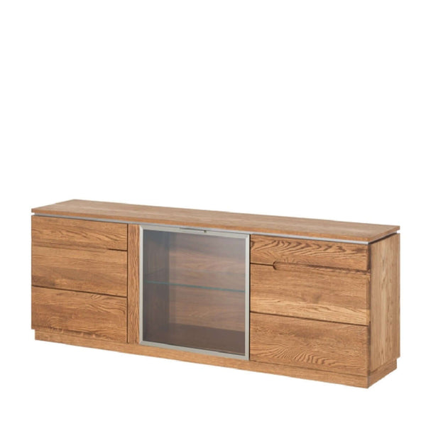 LoftStory Comoda o Mueble de TV de madera de roble Montenegro 26 180 x 42 x 59 cm.
