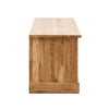 NordicStory Mueble de TV rustico de madera maciza de roble