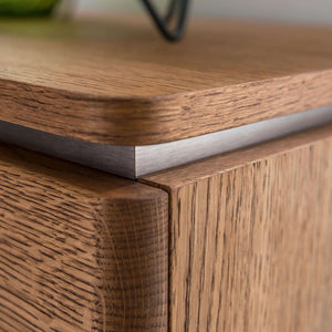 NordicStory Comoda de madera maciza de roble 