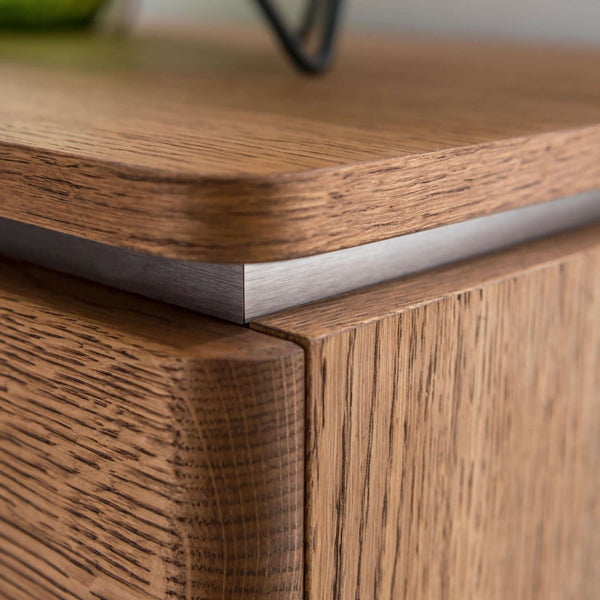 NordicStory Comoda de madera maciza de roble 