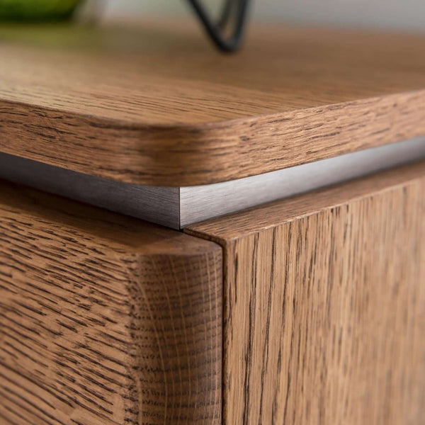 NordicStory Comoda de madera maciza de roble 