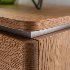NordicStory Comoda de madera maciza de roble 