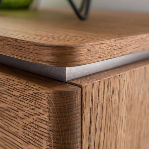 NordicStory Comoda de madera maciza de roble 