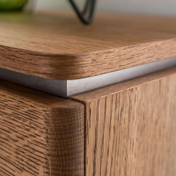 LoftStory Comoda o Mueble de TV de madera de roble Montenegro 26 180 x 42 x 59 cm.