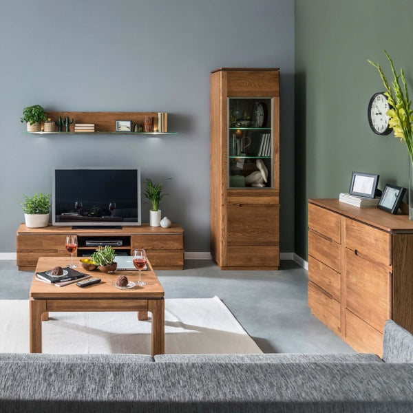 LoftStory Comoda o Mueble de TV de madera de roble Montenegro 26 180 x 42 x 59 cm.
