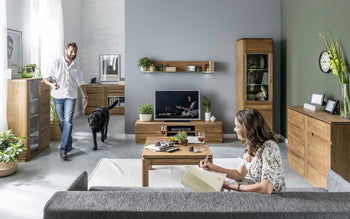NordicStory Comoda o Mueble de TV de madera maciza de roble diseno rustico nordico escandinavo 