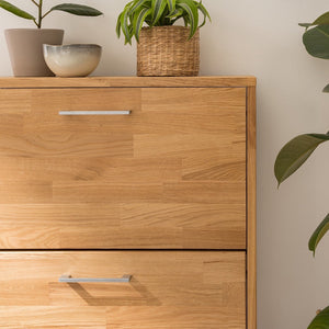 NordicStory Zapatero de roble madera maciza nordico 