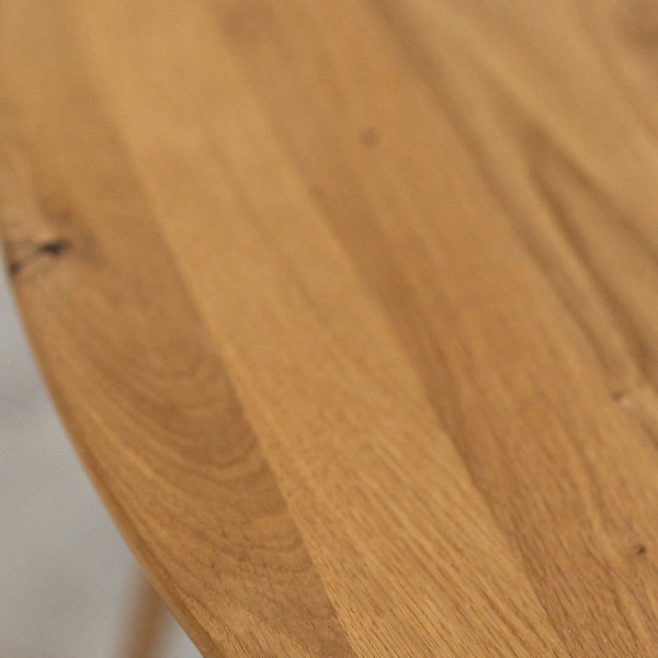 NordicStory Mesa extensible de comedor de madera maciza de roble MOBY