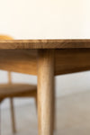 NordicStory Mesa extensible de comedor de madera maciza de roble "Escandi 4" 120-155 x 120 x 75 cm.