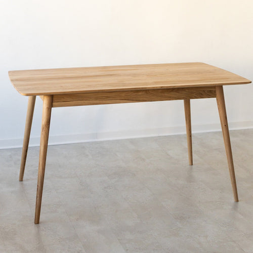  NordicStory Mesa rectangular de comedor de madera maciza de roble 