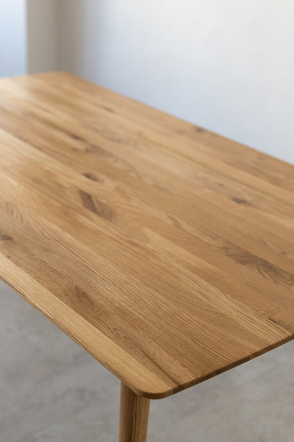  NordicStory Mesa rectangular de comedor de madera maciza de roble 