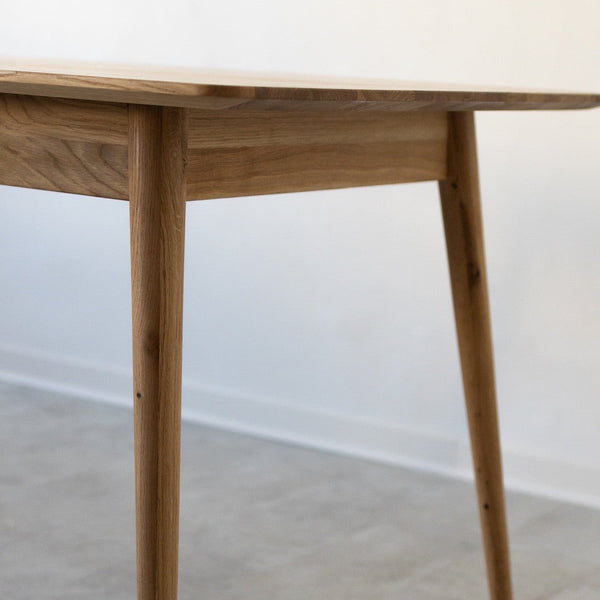  NordicStory Mesa rectangular de comedor de madera maciza de roble 