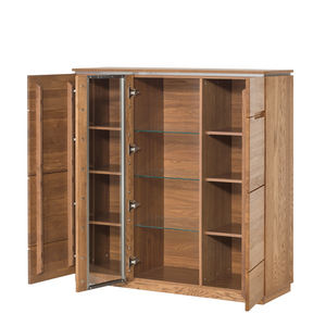 NordicStory Vitrina de madera maciza de roble 