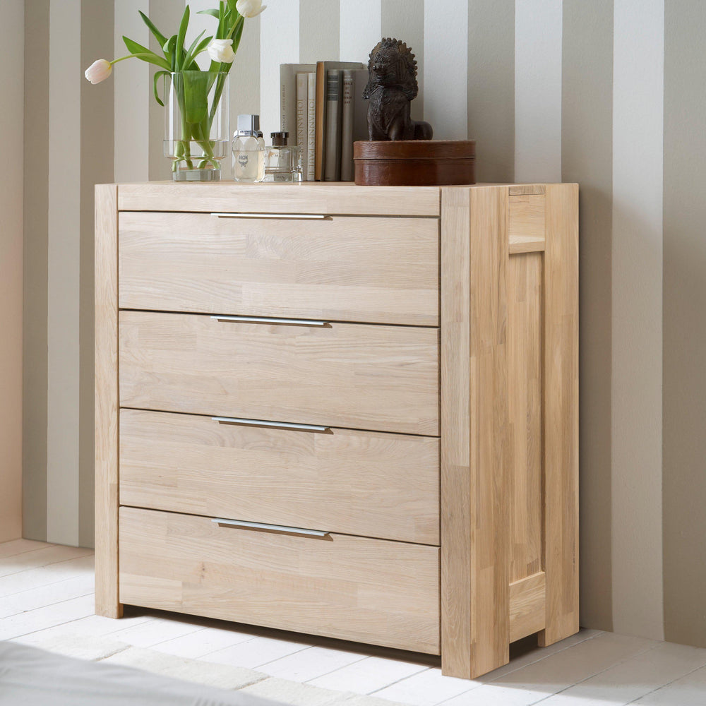 aparador comoda de madera maciza roble nordico