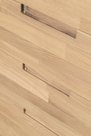 Cómoda alta de madera maciza de roble Escandi 6 NordicStory RobleStore