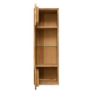 NordicStory Armario flotante de madera maciza de roble mueble a pared salon nordico escandinavo
