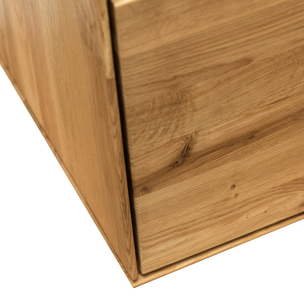 NordicStory Armario flotante de madera maciza de roble mueble a pared salon nordico escandinavo