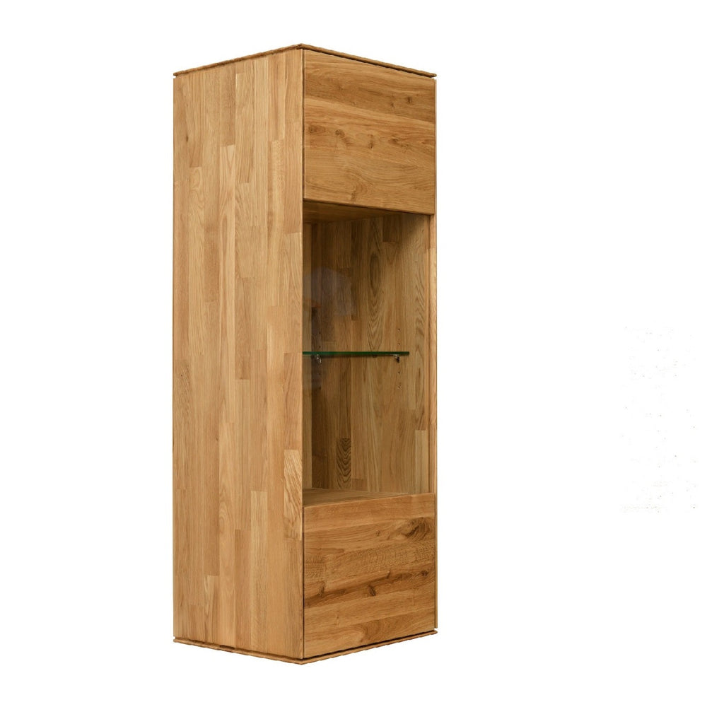 NordicStory Armario flotante de madera maciza de roble escandinavo nordico