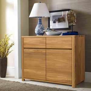 NordicStory Aparador Cómoda de madera maciza de roble