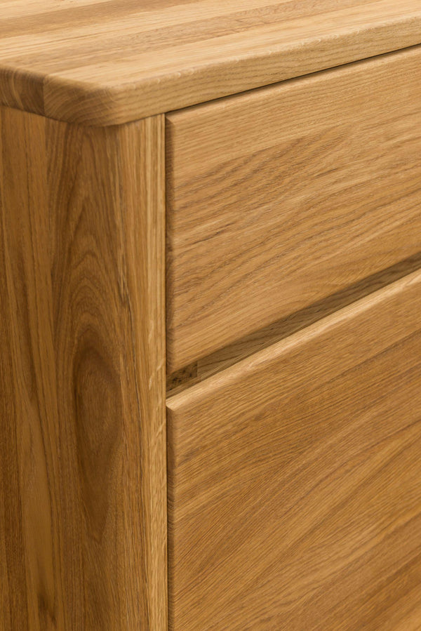 NordicStory Aparador Cómoda de madera maciza de roble