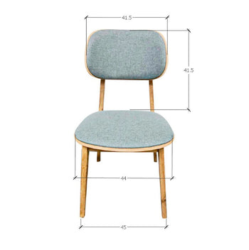 Pack 4 sillas NÓRDICA, silla comedor salón, patas en madera, color Blanco