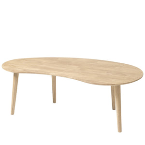 NordicStory Mesa de centro apilables de madera maciza de roble
