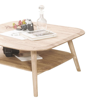 NordicStory mesa de centro madera maciza roble nordico escandinavo retro 