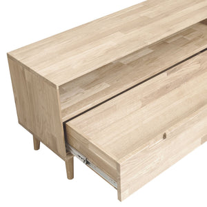 Mueble de TV de madera maciza de roble Escandi 2 Roble.Store NordicStory