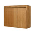 NordicStory Armario flotante de madera maciza de roble mueble para colgar