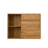 NordicStory Armario flotante de madera maciza de roble mueble para colgar