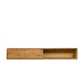 NordicStory Armario flotante de madera maciza de roble mueble a pared