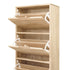 NordicStory Zapatero de madera maciza de roble 