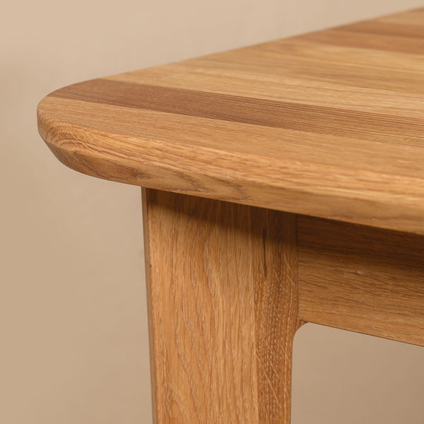 NordicStory Mesa de comedor de madera maciza de roble 